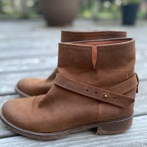 Madewell THE BIKER Brown Leather Boot